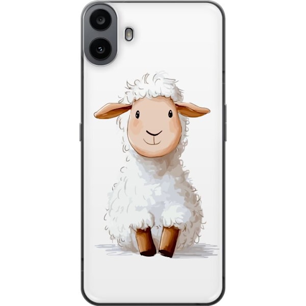Nothing CMF Phone 1 Läpinäkyvä kuori Suloinen Lammas - lasten ja vauvan tuotteita sarjakuvatyyliin