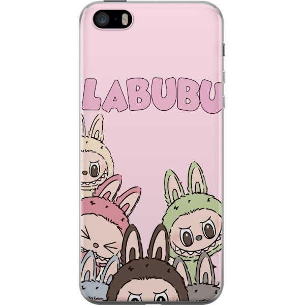 Apple iPhone SE (2016) Gennemsigtig cover Labubu Pop Mart Karakterer Figurer Samlerobjekt Populær Figursærie Design Pop Mart Leksakskunst Motiv