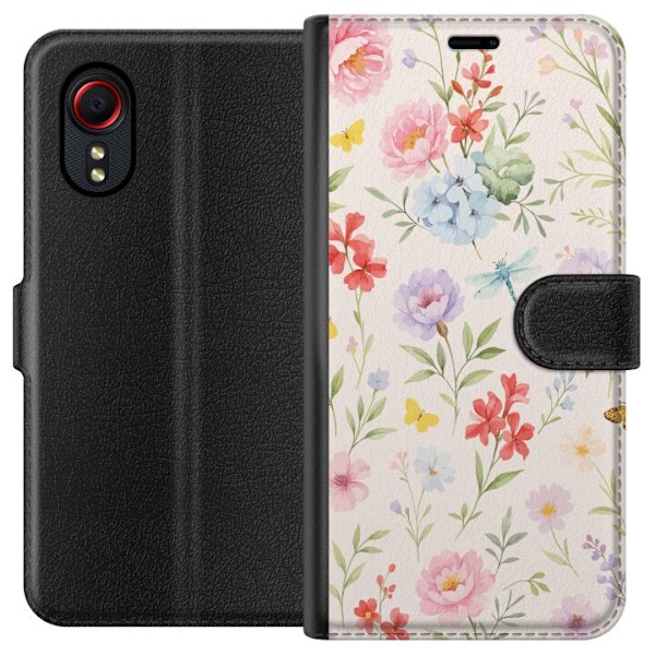 Samsung Galaxy Xcover 5 Lommeboketui Blomster