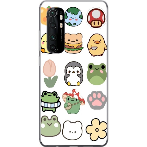 Xiaomi Mi Note 10 Lite Gjennomsiktig deksel Kawaii Friends
