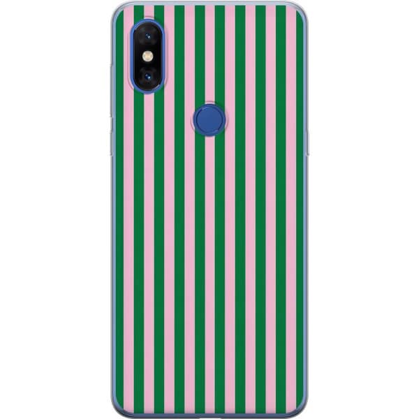 Kompatibelt Mobildeksel til Xiaomi Mi Mix 3 Grønnrosa striper grønn