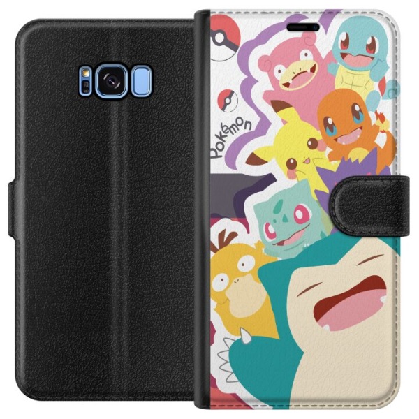 Samsung Galaxy S8 Lompakkokotelo Pokemon