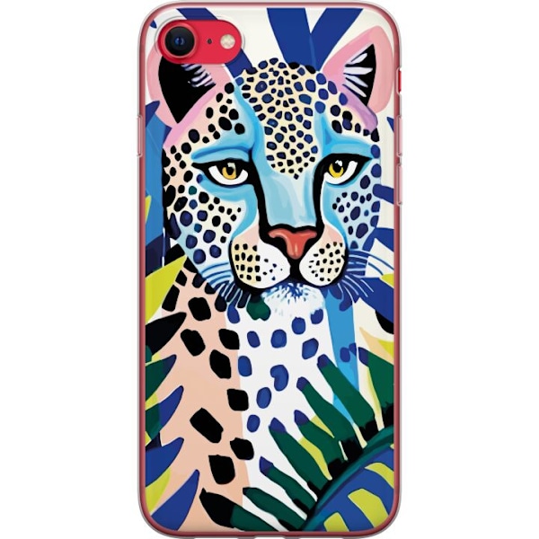 Apple iPhone 8 Gennemsigtig cover Livlig Leopard