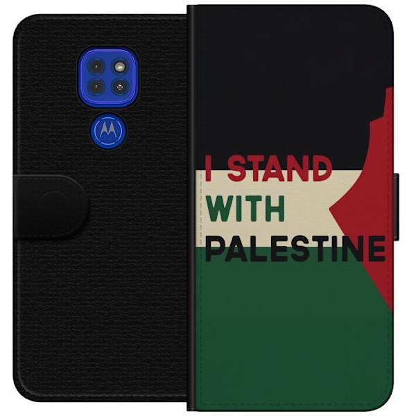 Motorola Moto G9 Play Lompakkokotelo Pysähdy Palestiinan puol