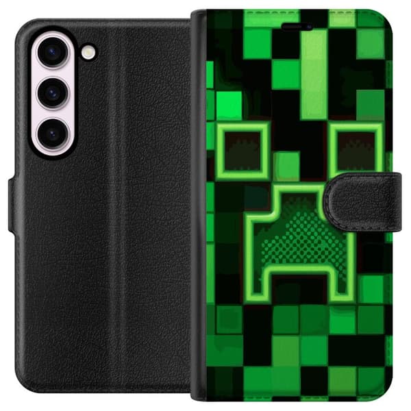 Kompatibelt Plånboksfodral till Samsung Galaxy S23 Minecraft