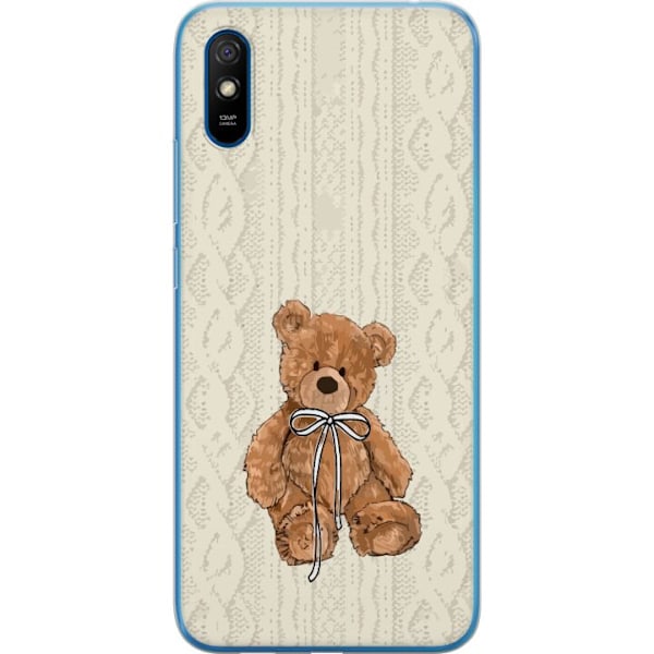Xiaomi Redmi 9AT Genomskinligt Skal Liten Nalle – klassisk nalle i enkel design