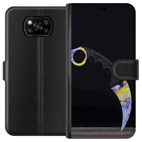 Xiaomi Poco X3 NFC Plånboksfodral Karambit / Butterfly / M9 B