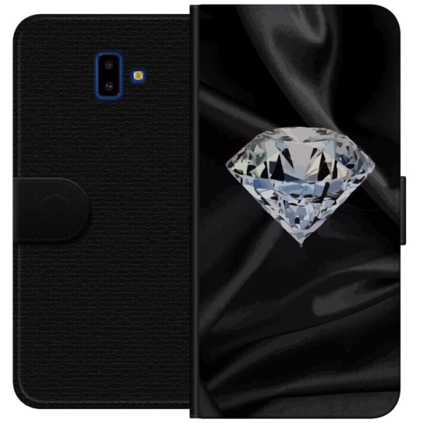 Samsung Galaxy J6+ Plånboksfodral Silke Diamant