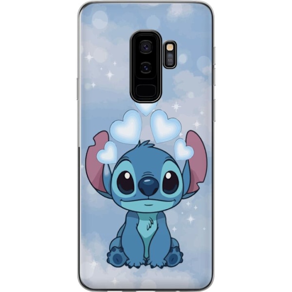 Samsung Galaxy S9+ Genomskinligt Skal Stitch Hoppande Glädje – Rolig Design för Present
