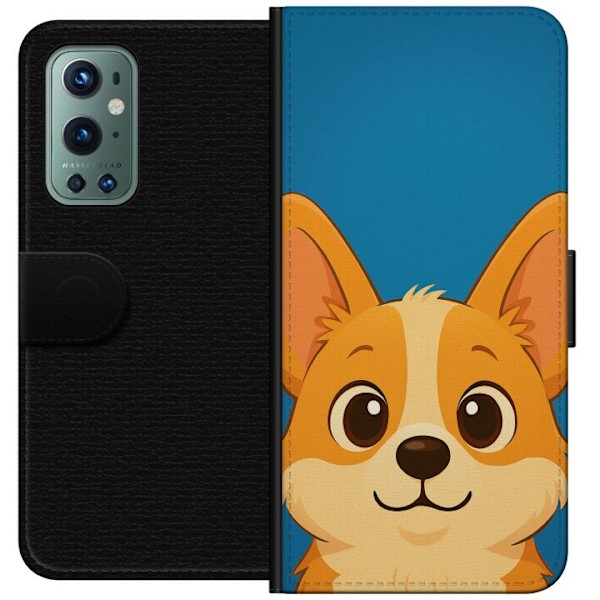 OnePlus 9 Pro Tegnebogsetui Hello Corgi