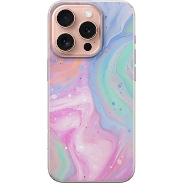 Apple iPhone 16 Pro Läpinäkyvä kuori Pastellimarmori