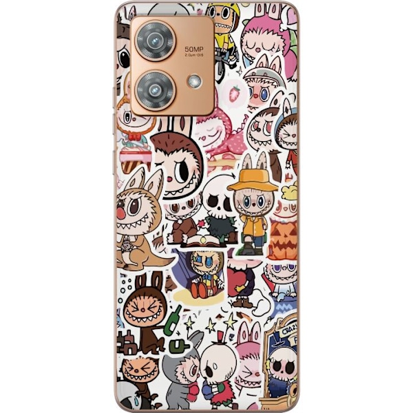 Motorola Edge 40 Neo Genomskinligt Skal Labubu All-Stars – POP MART Special