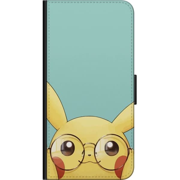 Kompatibelt Lommeboketui til Samsung Galaxy A20s Pikachu briller