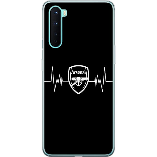 OnePlus Nord Läpinäkyvä kuori Arsenal