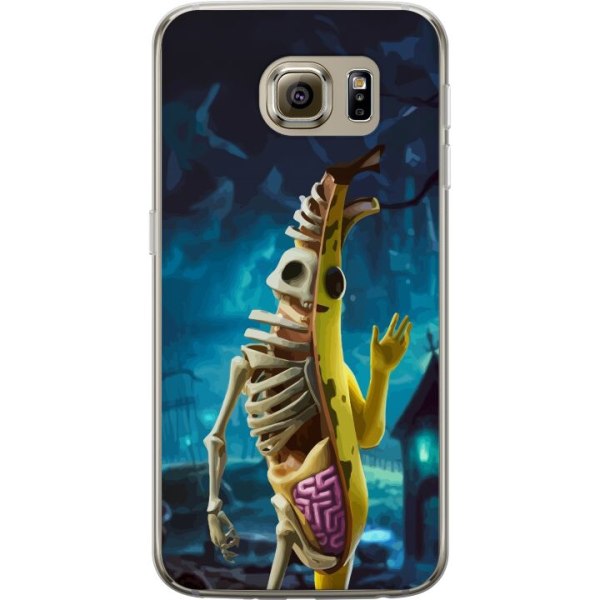Samsung Galaxy S6 Läpinäkyvä kuori Fortnite - Peely Kuollut