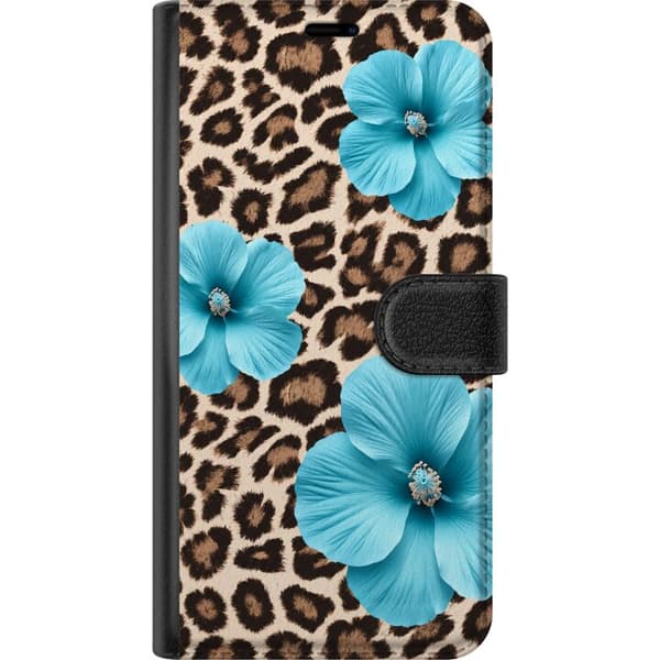 Kompatibelt Plånboksfodral till OnePlus Nord 2 5G Brun blomsterleopard brun