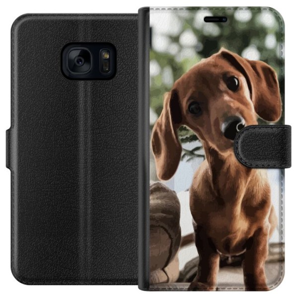 Samsung Galaxy S7 Tegnebogsetui Ung Hund