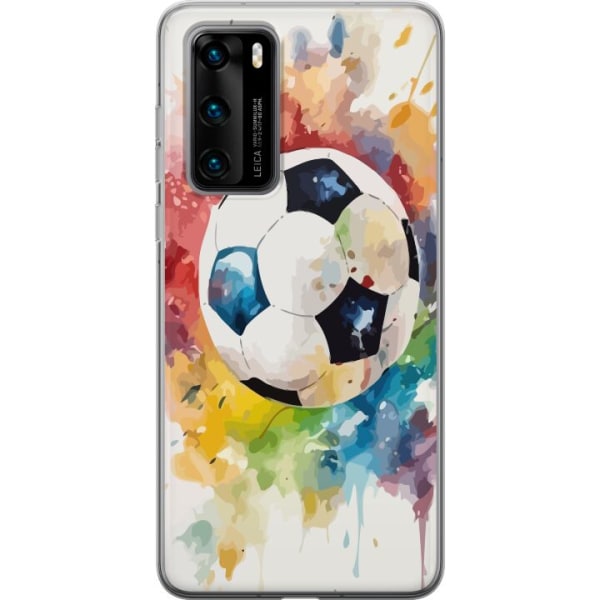 Huawei P40 Gjennomsiktig deksel Fotball