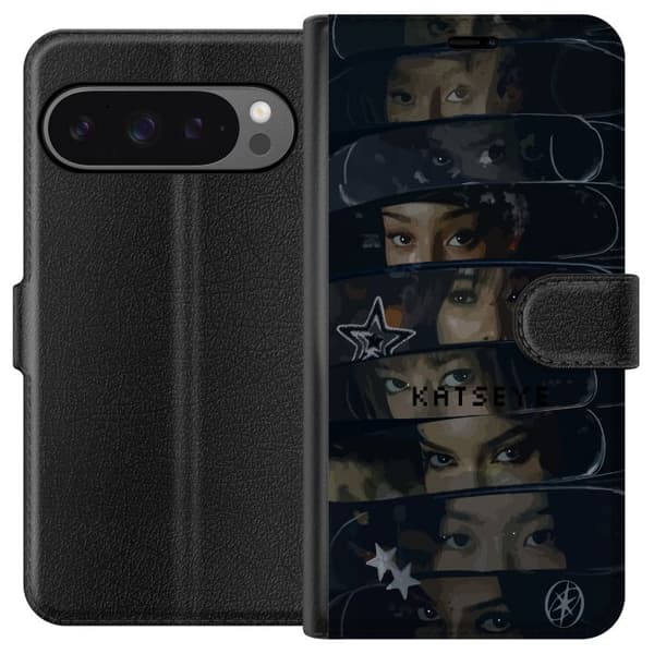 Kompatibelt Lommeboketui til Google Pixel 9 Pro XL KATSEYE svart