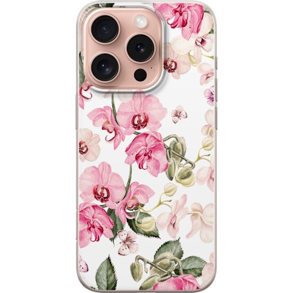 Apple iPhone 16 Pro Gennemsigtig cover Blomster