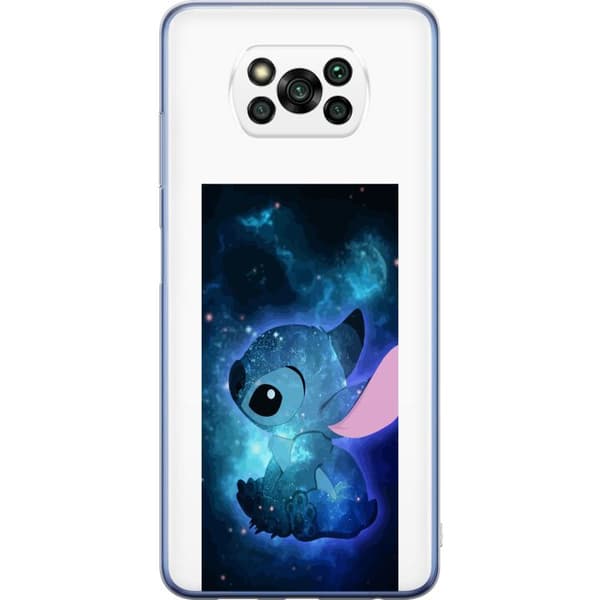 Kompatibelt Mobildeksel til Xiaomi Poco X3 Pro Galaxyinspirert Stitch med stjernehimmel og romtema blå