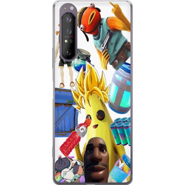 Sony Xperia 1 II Gennemsigtig cover Fortnite