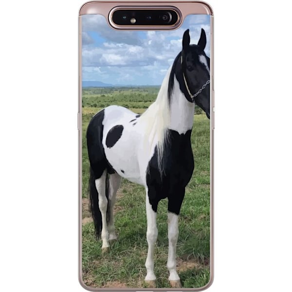 Samsung Galaxy A80 Läpinäkyvä kuori Hevosen Taika - tyylik