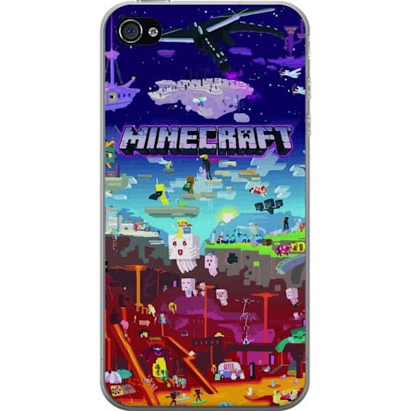 Apple iPhone 4s Gjennomsiktig deksel Minecraft