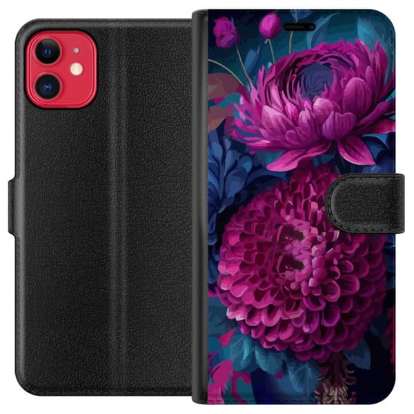 Yhteensopiva Lompakkokotelo Apple iPhone 11 Blommor