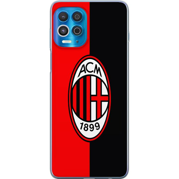 Motorola Edge S Genomskinligt Skal AC Milan