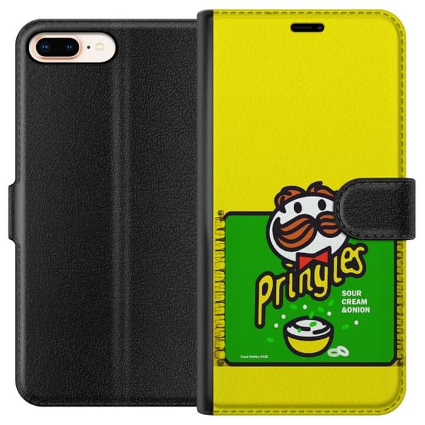 Kompatibelt Plånboksfodral till Apple iPhone 7 Plus Pringles gul