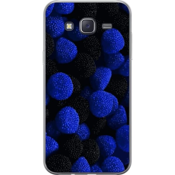 Samsung Galaxy J5 Läpinäkyvä kuori Sinisitä karkkipaloja