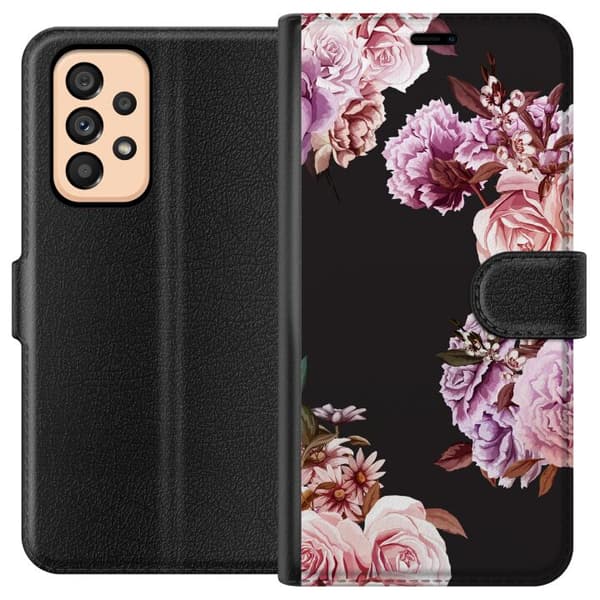 Kompatibelt Plånboksfodral till Samsung Galaxy A53 5G Blommor