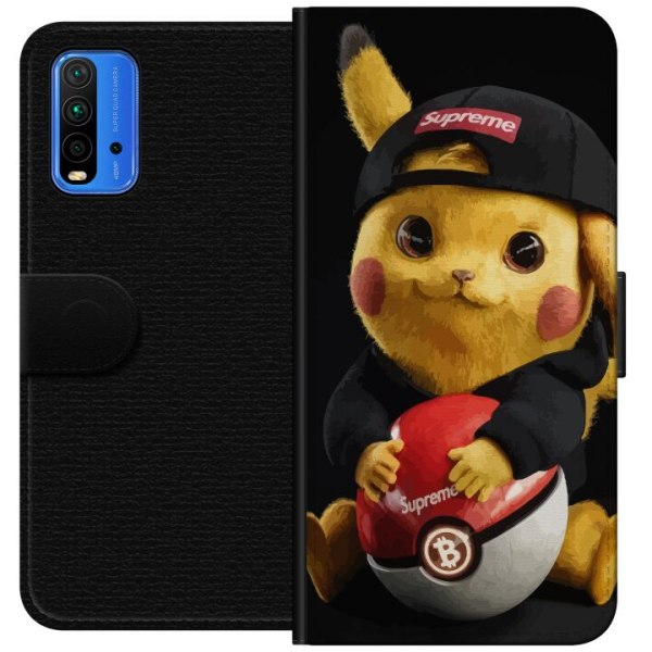 Xiaomi Redmi Note 9 4G Plånboksfodral Pikachu Supreme
