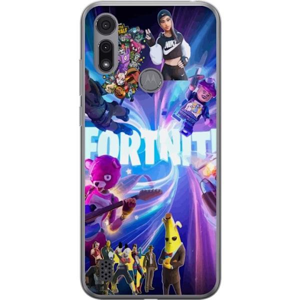 Motorola Moto E6i Gjennomsiktig deksel Fortnite