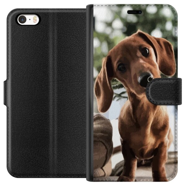 Apple iPhone 5 Plånboksfodral Yngre Hund