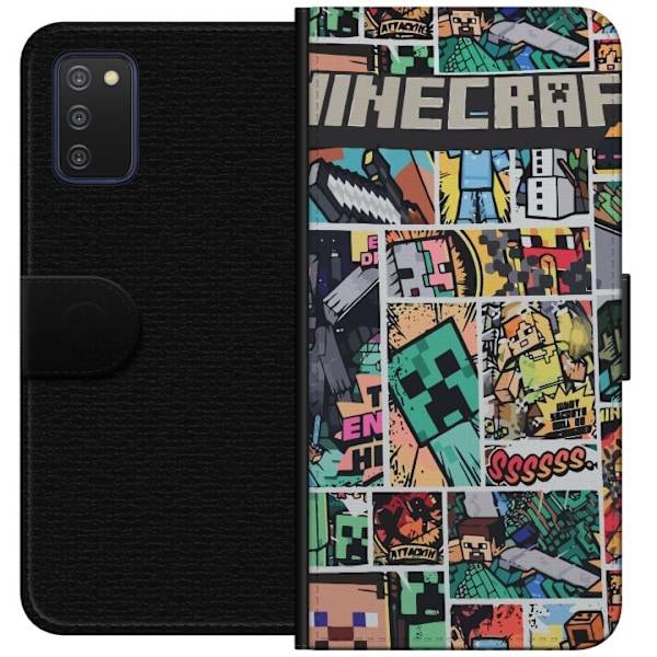 Samsung Galaxy A03s Lompakkokotelo Minecraft Taide