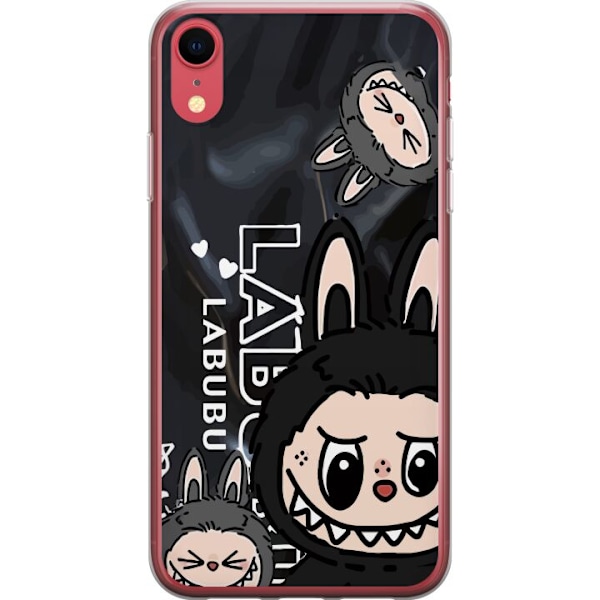Apple iPhone XR Läpinäkyvä kuori <nl>Labubu Black Energy -