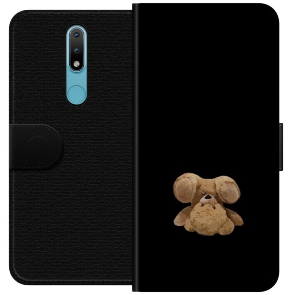 Nokia 2.4 Plånboksfodral Upp och ner björn