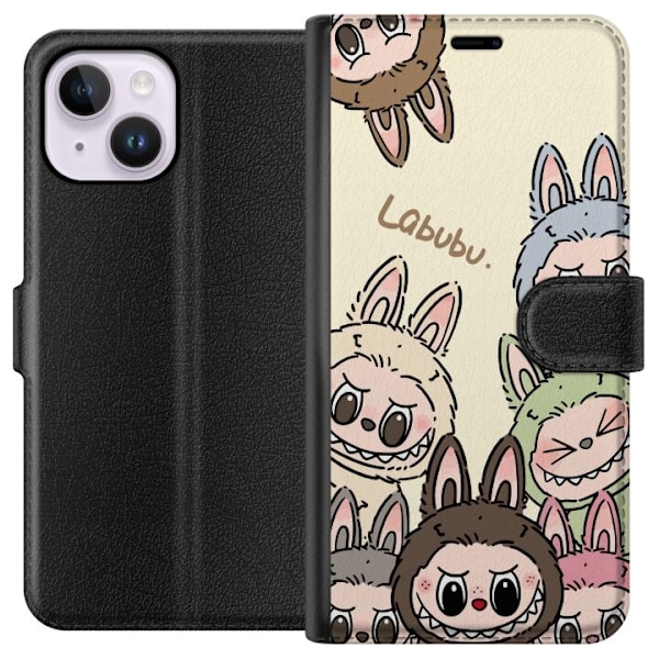 Apple iPhone 14 Plus Plånboksfodral Labubu Pastel Collection