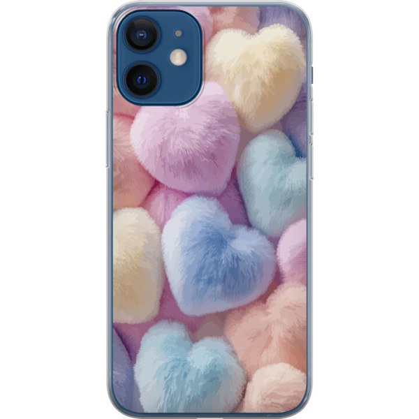 Apple iPhone 12 mini Läpinäkyvä kuori Sydämet Rakkaus Graafinen Suunnittelu Romanttinen Teema Suosittu Symboli Graafinen Malli Koristelu