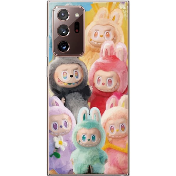 Samsung Galaxy Note20 Ultra Genomskinligt Skal Labubu Sketch Style – Handritat monster i tusch
