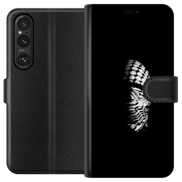 Sony Xperia 1 VI Lompakkokotelo Keffiyeh-kuviointi - klassinen