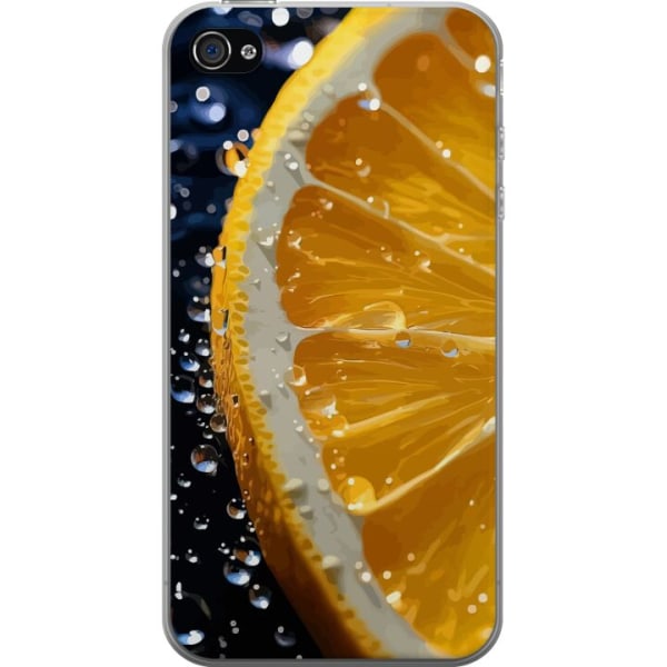 Apple iPhone 4 Gennemsigtig cover Appelsin