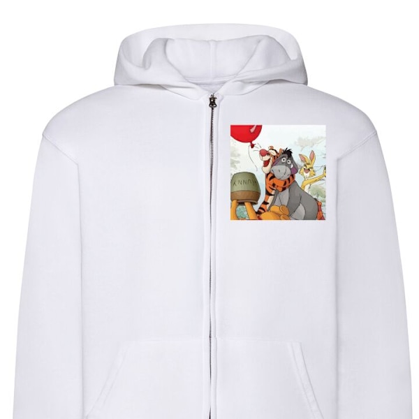 Zip-Hoodie | Hættetrøje med Lynlås til Voksne Nalle Puh og