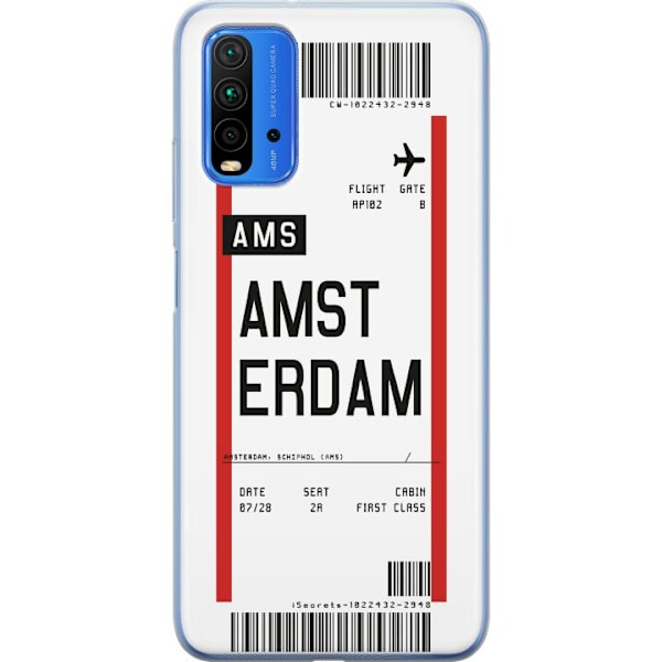 Xiaomi Redmi Note 9 4G Gjennomsiktig deksel Amsterdam