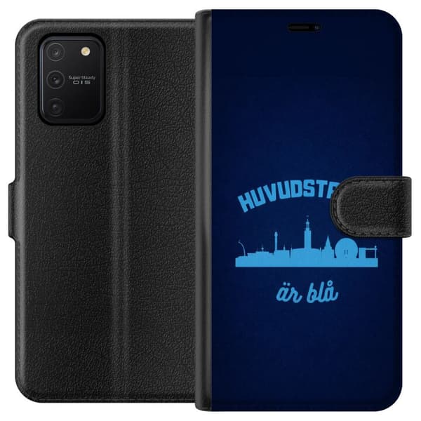 Kompatibel Tegnebogsetui til Samsung Galaxy S10 Lite Djurgården er blå
