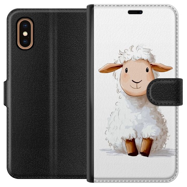 Apple iPhone XS Max Lompakkokotelo Suloinen Lammas - lasten ja