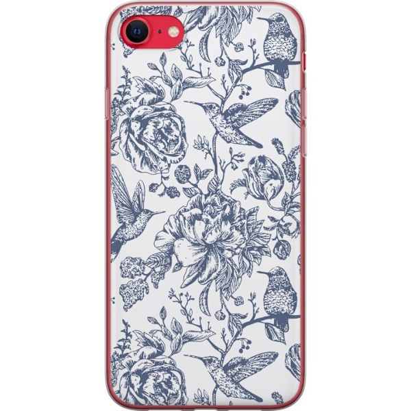 Apple iPhone 7 Läpinäkyvä kuori Kukat & Linnut - Romanttinen Vintage-tyylinen Kuviointi
