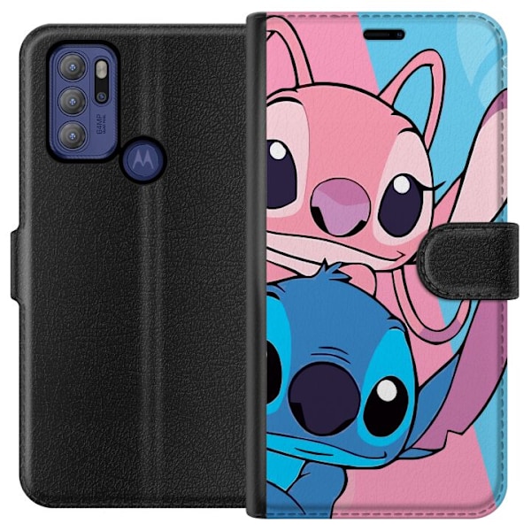 Motorola Moto G60S Lommeboketui Stitch & Angel